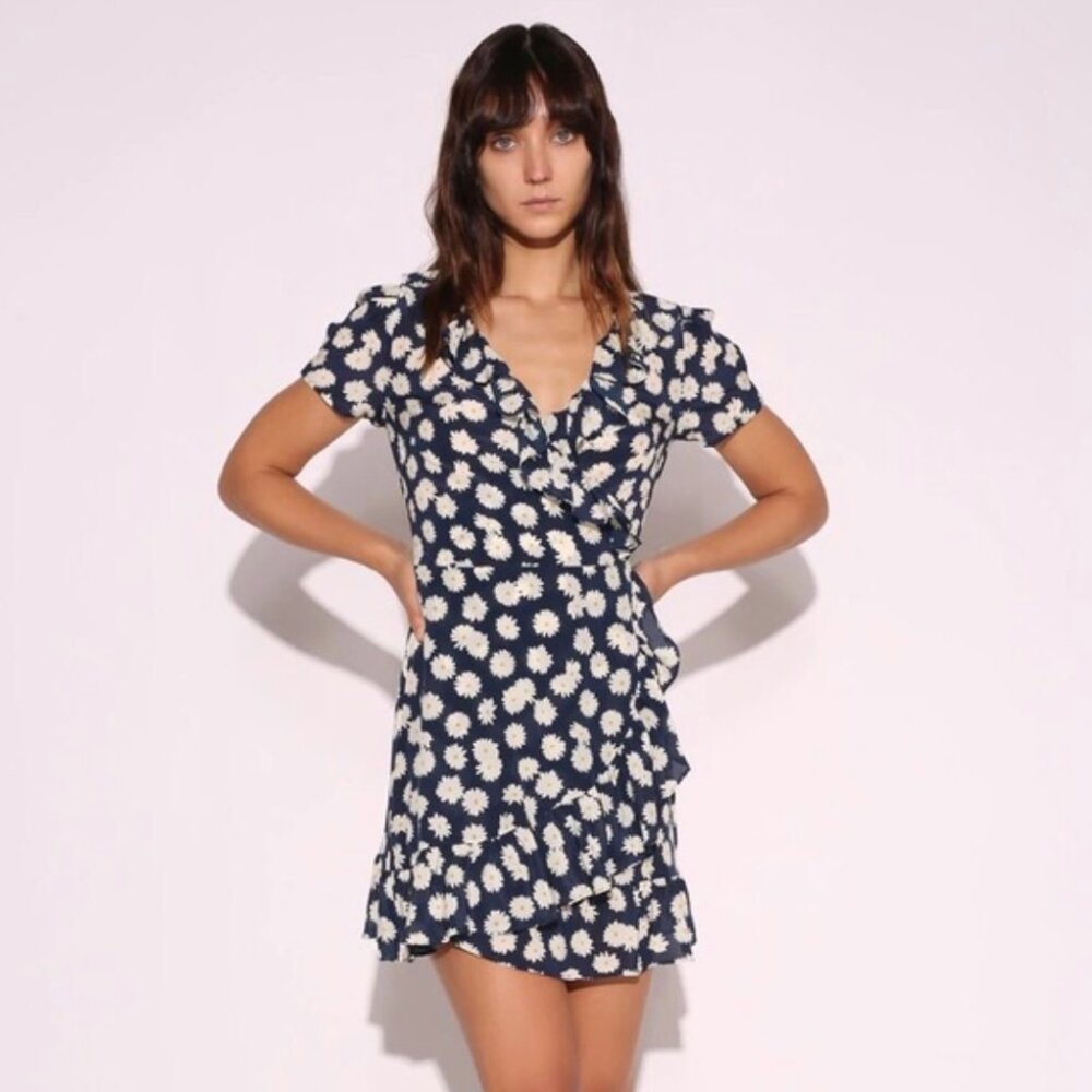 Réalisation Par The Valentina Blue Daisy Mini Dress XS